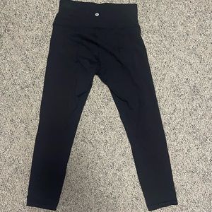 Black Lululemon Wunder Under High-Rise Leggings